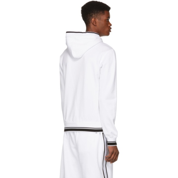 Dolce & Gabbana Men's White Logo Hoodie Sz 48 - Picture 3 of 15